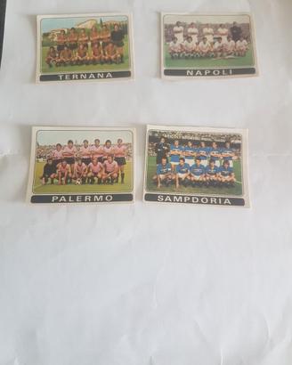 Panini 72/73 Napoli, Palermo, Ternana ,Sampdoria