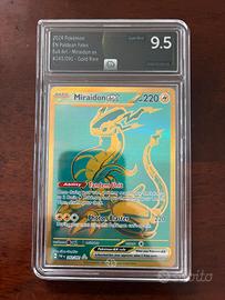 Carta gradata Pokemon Miraidon EX #243 MINT 9.5 EN