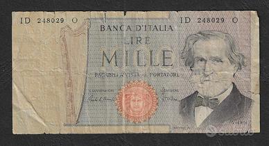 Italia -banconota circolata da 1000 Lire Verdi '80