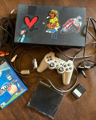 Console PlayStation 2 + pro evolution soccer 2