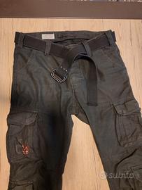 pantaloni militari neri taglia L airborne vintage