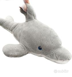 PELUCHE DELFINO GRANDE 52cm grigio Pesce Gioco bam