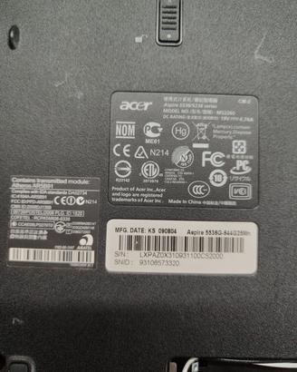 Acer Aspire 5536 5236 m2265 tastiera 