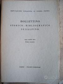 BOLLETTINO STORICO - BIBLIOGRAFICO SUBALPINO