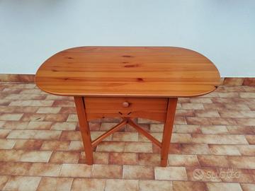 Tavolino ovale in pino