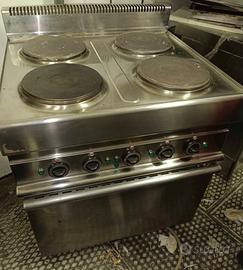 cucina professionale 4 fuochi
