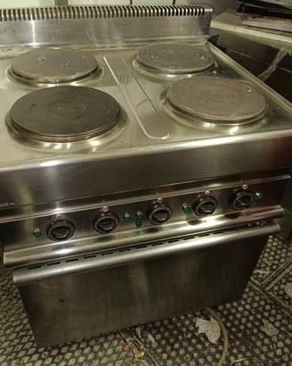 cucina professionale 4 fuochi