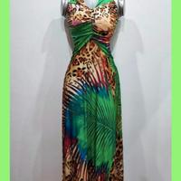 Vestito elegante da donna ragazza abito lungo moda