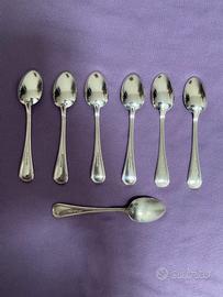 Servizio in argento 800 7 cucchiaini stile inglese
