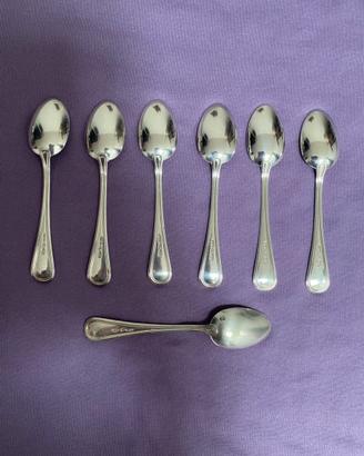 Servizio in argento 800 7 cucchiaini stile inglese