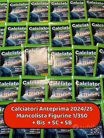 Calciatori Anteprima 2024 2025 Mancolista Figurine