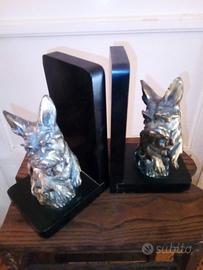 Fermalibri Ganci 1940/50 due pezzi