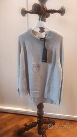 PINKO MAGLIONE PONCHO NUOVO TG. L DONNA
