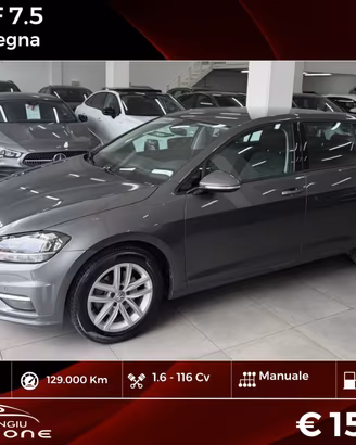 VW GOLF 7.5 1.6 TDI 115 CV 5p. Sport FINANZIABILE
