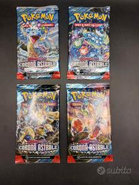 carte pokemon pacchetti sealed corona astrale 