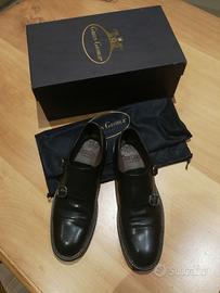 Scarpe GREEN GEORGE di cuoio nero modello derby