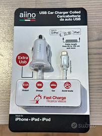 USB Car Charger per iPhone Lightning
