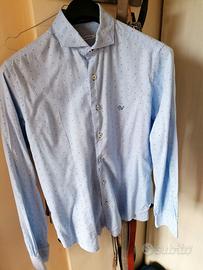 camicia celeste caporiccio uomo tg 42 slim