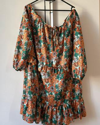 Abito corto a fiori