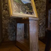 🎨 Cavalletto in legno arte-espositore restaurato.