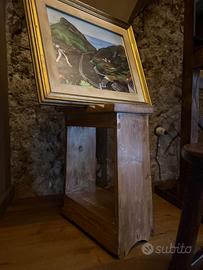 🎨 Cavalletto in legno arte-espositore restaurato.