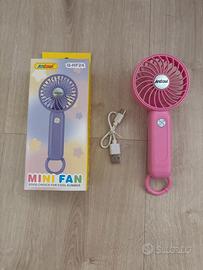 mini-ventilatore ricaricabile portatile