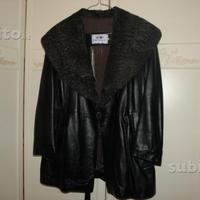 Giacca di Pelle Nera Donna