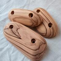 Set di 3 prese da arrampicata in legno d'ulivo