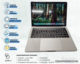 MacBook Pro 13” 2018 (A1989) – Usato come Nuovo
