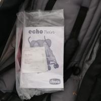 Chicco Echo Twin Passeggino Gemellare, Nero 
