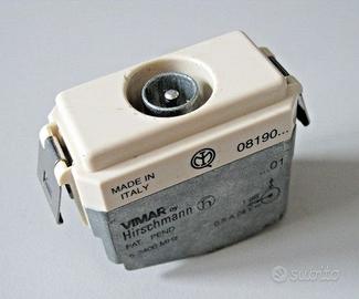 6 pezzi PRESA ANTENNA TV maschio 1dB VIMAR 8000