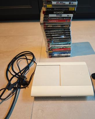 PlayStation 3 ultra slim bianco 500gb