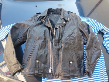 Giacca moto pelle Vintage Harley Davidson  AMF