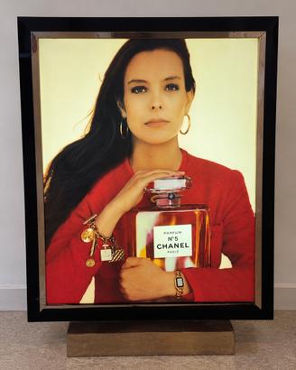 Insegna luminosa vintage Chanel n5 pubblicitaria