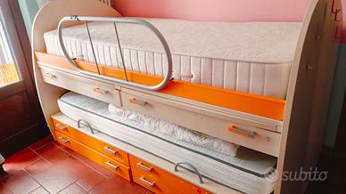 letto a scomparsa+materassi e piomoni