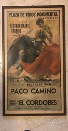 Poster con cornice Paco Camino El Cordobes