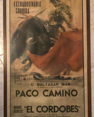 Poster con cornice Paco Camino El Cordobes