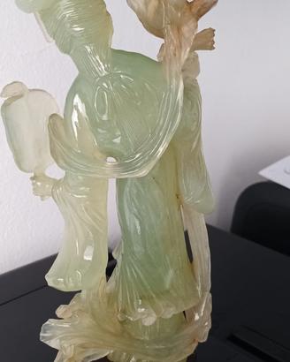 statuette in giada cinese