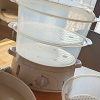 Vaporiera elettrica a 3 piani