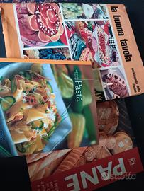 Set tre libri cucina Pane Pasta La buona tavola 