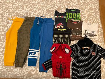 Lotto vestiti bambino 6 anni 116cm