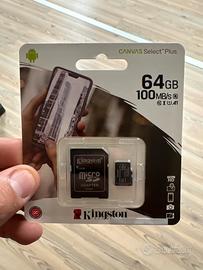 25 micro sd Kingstone 64 Gb