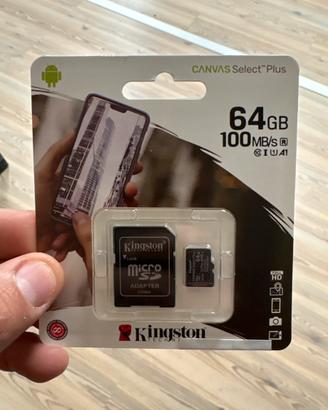 25 micro sd Kingstone 64 Gb