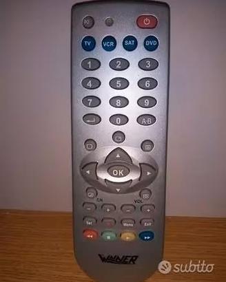 telecomando universale marca vanner,tv,vcr,sat,dvd