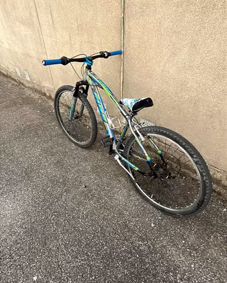 Bici MTB modificata in Wheelie Bike