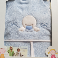 Accappatoio poncho in cotone per bambino