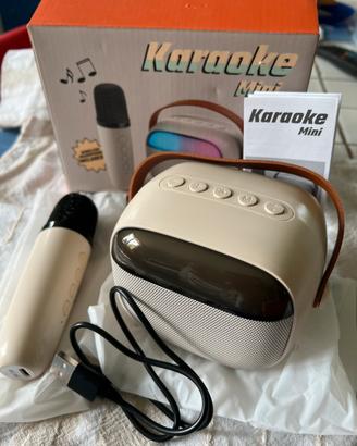 Karaoke Mini Bluetooth Speaker Microfono Wireless
