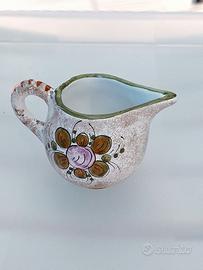 Bricco latte Deruta maiolica artistica