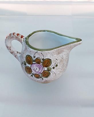 Bricco latte Deruta maiolica artistica