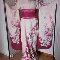 kimono Furisode autentico giapponese vintage in se